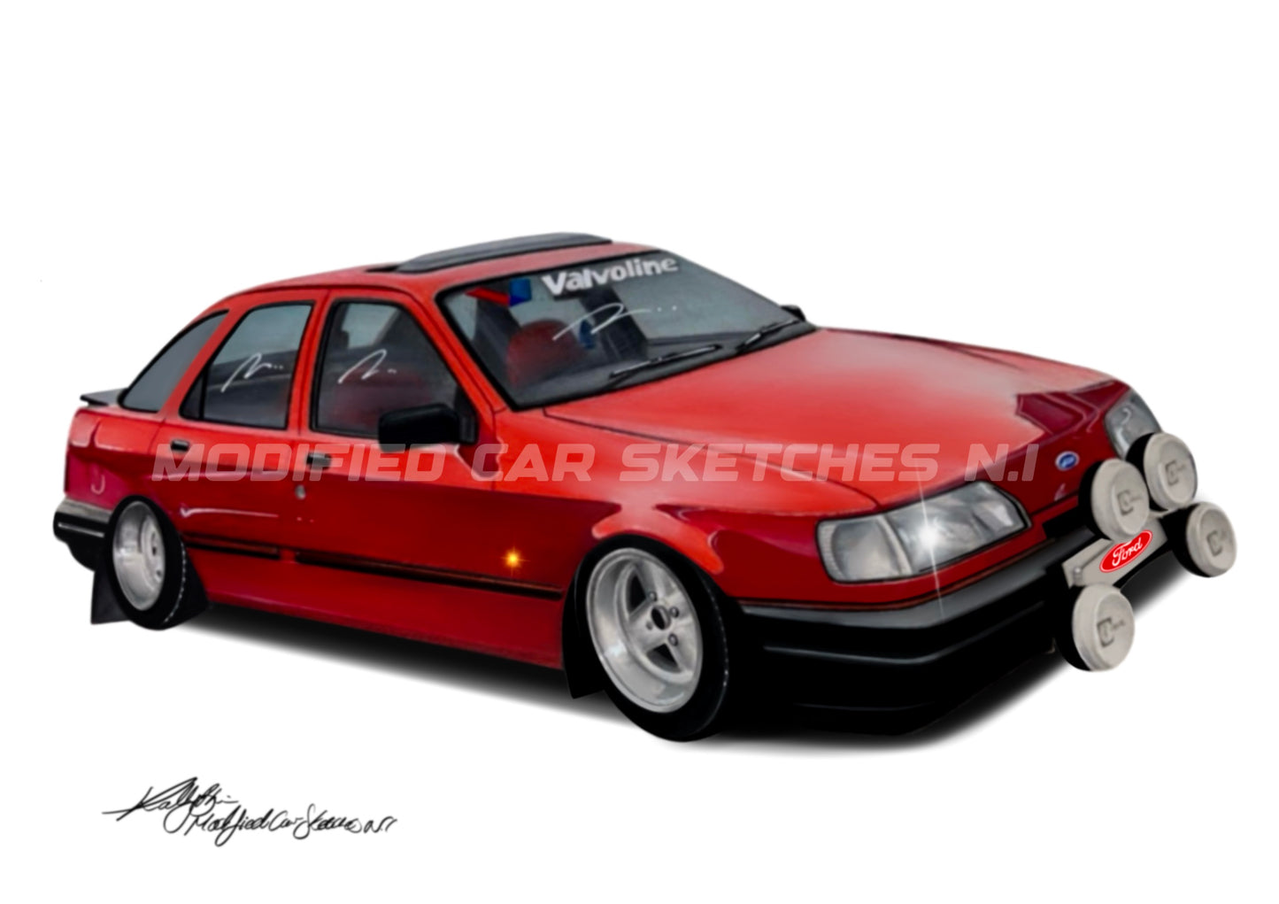 Ford Sierra hatch Print
