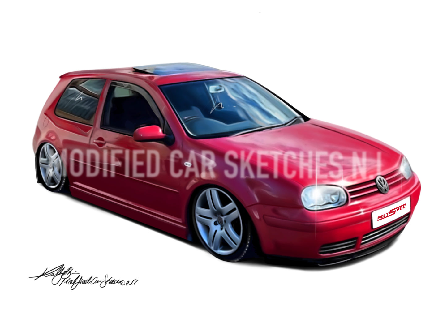 MK4 Golf Print