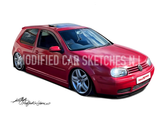MK4 Golf Print