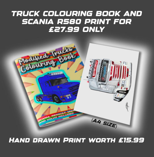 Modified Trucks Colouring Book