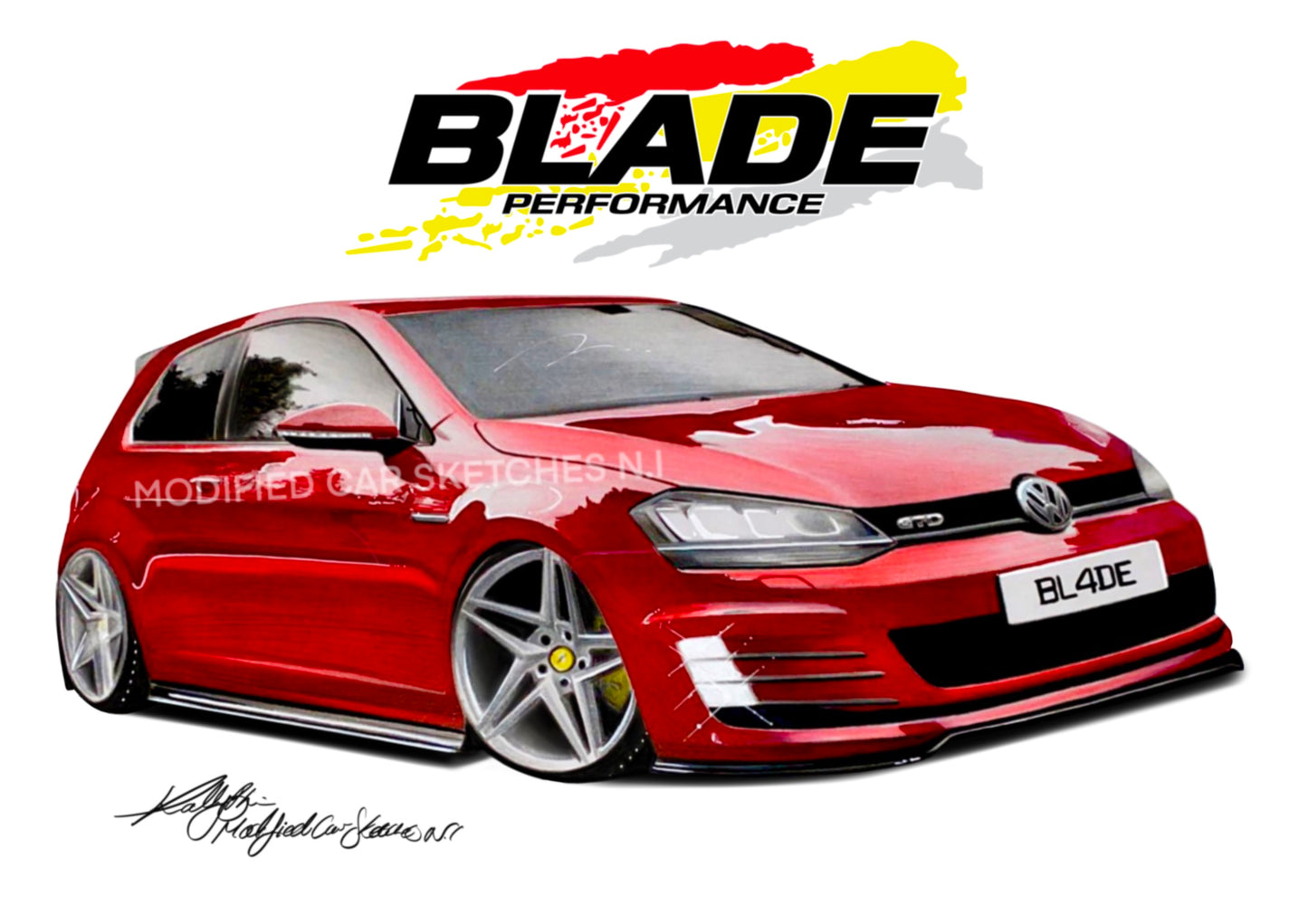 Blade Mk7 Golf Print