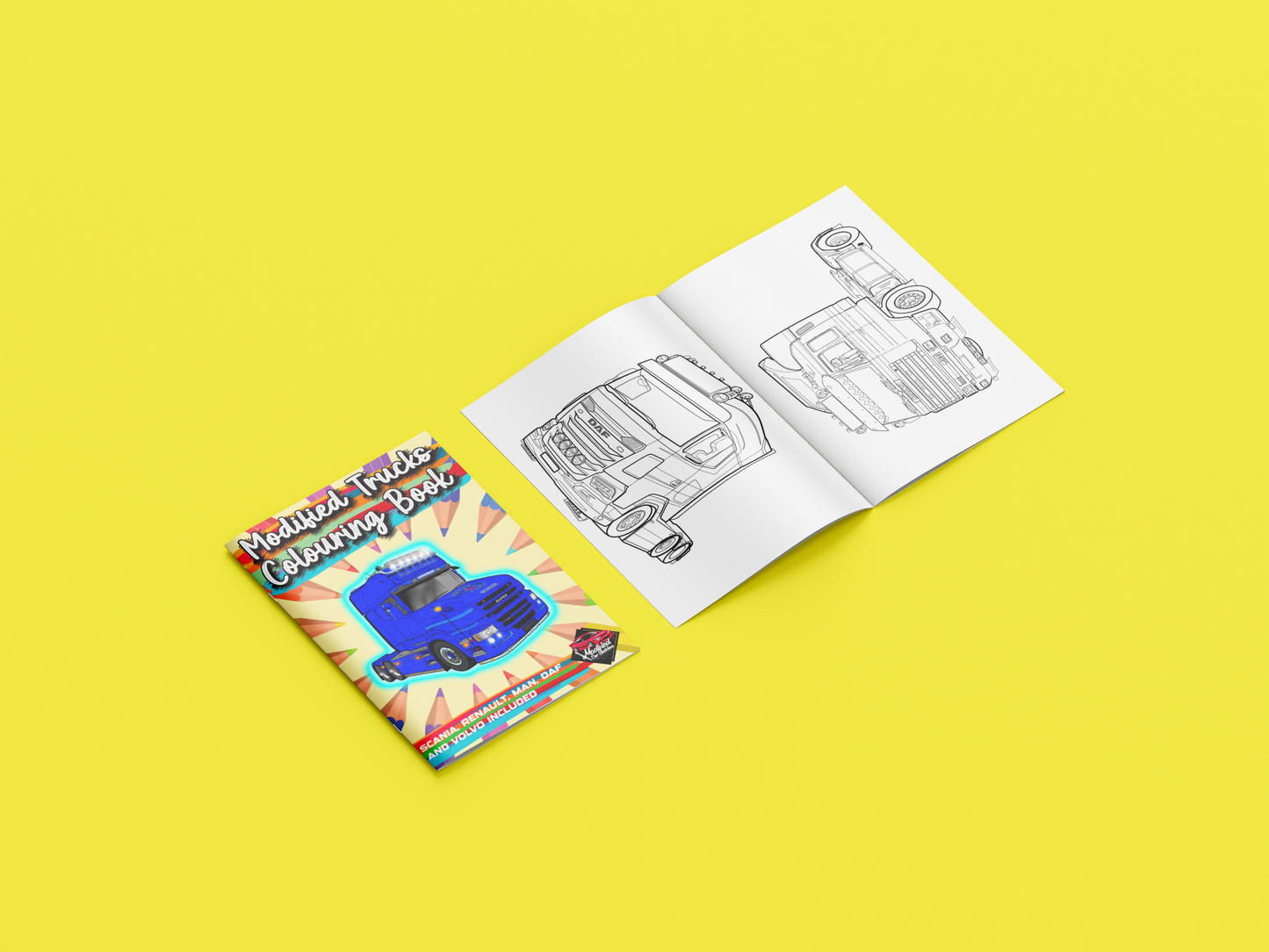 Modified Trucks Colouring Book